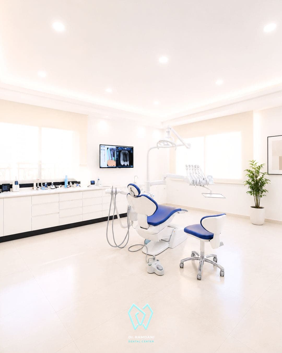 Treatment room at Dr Hajar Ramdani’s dental practice in Oujda